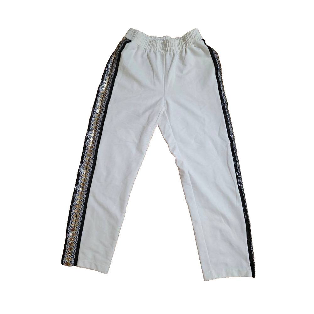 Kobi Halperin Manning Cropped Pants sequin White Size Small A001058